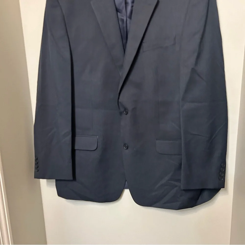 IZOD Men's Blue Classic-Fit‎ Stretch Blazer Sport Suit Coat Jacket Size 46L